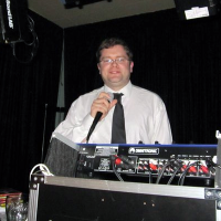 Photo of DJ David Graham with Microphone