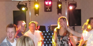 Guests dancing at a Birthday disco