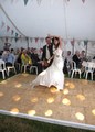 Joanne & Matt's Wedding First Dance in their marquee, in Westhoughton, Bolton